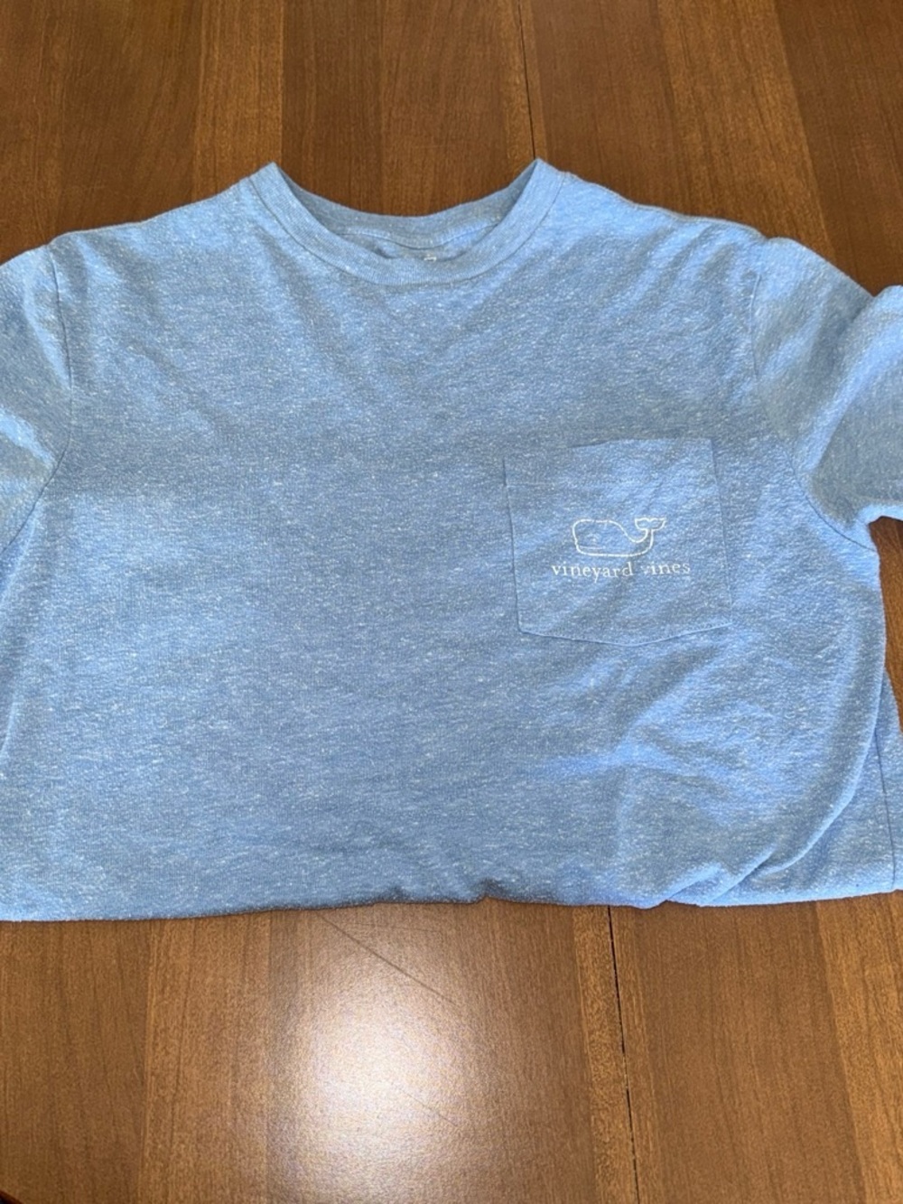 Vineyard Vines Kids Heather Sky Pocket Tee